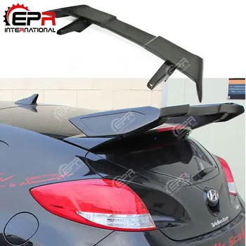 

For Hyundai Veloster Turbo MR V3 Style Fiberglass Rear Spoiler FRP Fiber Glass Trunk Wing Splitter Lip Tuning Trim Drift Kit
