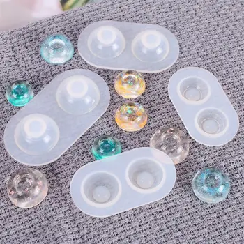 

Pack of 4 Eyeball Dome Silicone Molds Resin Craft Molds for Doll Eyes Casting