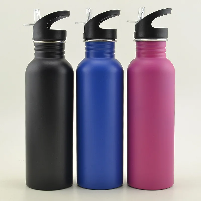 

Stainless Steel 304 Sports Kettle Single Layer Cold Water Pot Outdoor Mountain Climbing Glass Large-Volume 750ml Cup