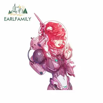 

EARLFAMILY 13cm x 8.4cm for Space Girl Anime Decal Occlusion Scratch RV Trunk Car Stickers Windshield Motorcycle Car Styling
