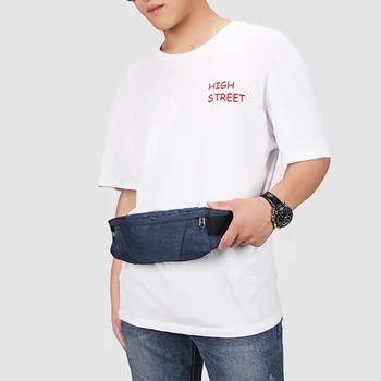 

Cycling Oxford Cloth Hip Purse Storage Travel Waist Bag Hiking Zipper Closure Adjustable Strap Multi Pockets Outdoor Sports