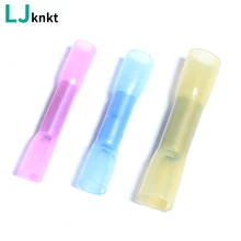 

300PCS BHT Electrical Wire Terminal Heat Shrink Butt Crimp Terminals Waterproof Insulated Seal Wire Connectors Solder take over