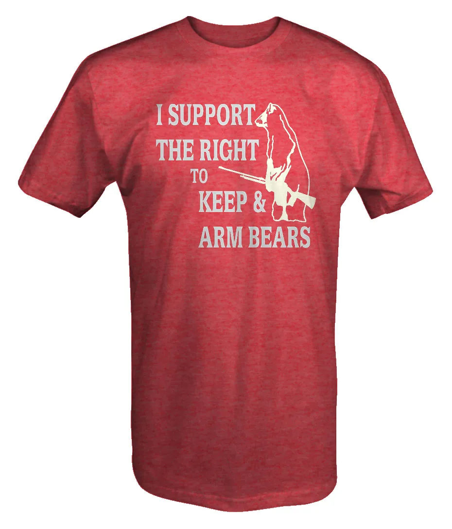 2019 г. лидер продаж футболка из 100 и хлопка с надписью support The Right To Keep & Arm Bears забавным
