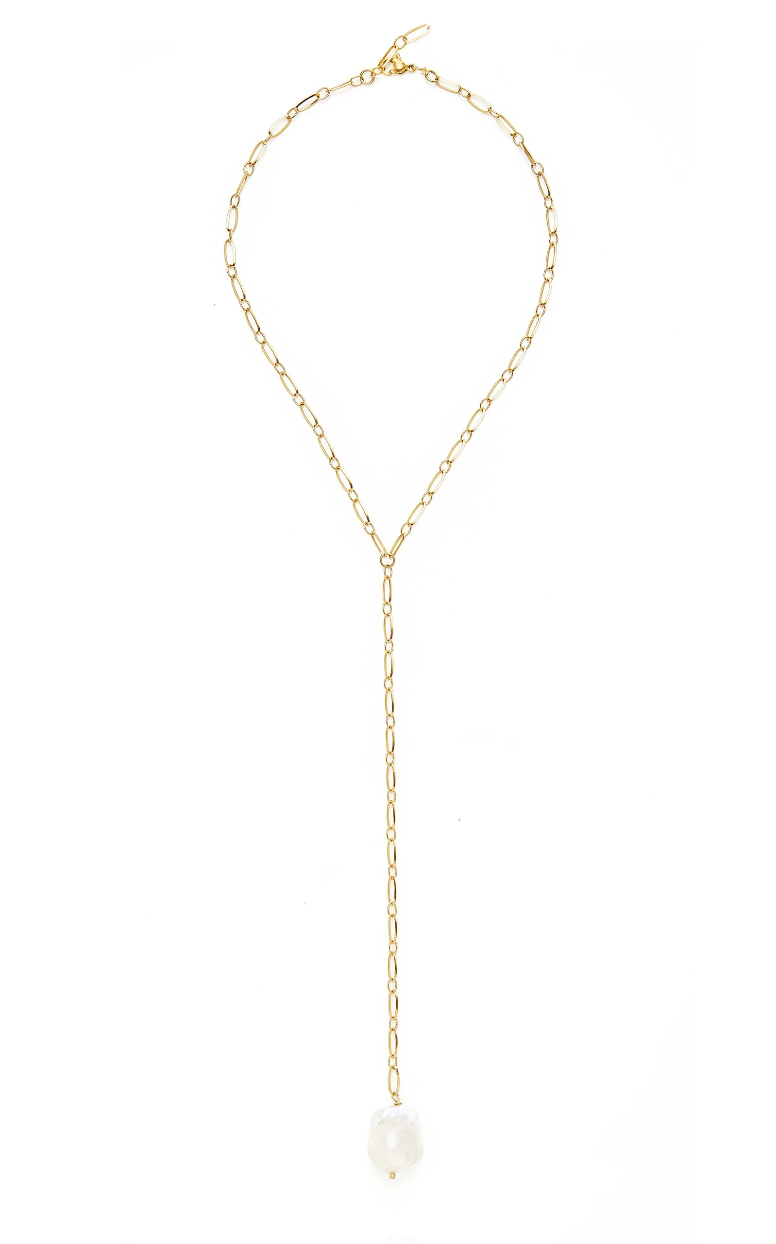 long necklace Украшения на шею bijoux Большой белый жемчуг в стиле барокко Висячие ожерелья колье назийник ketting длинные женские ожерелья - Окраска металла: long necklace