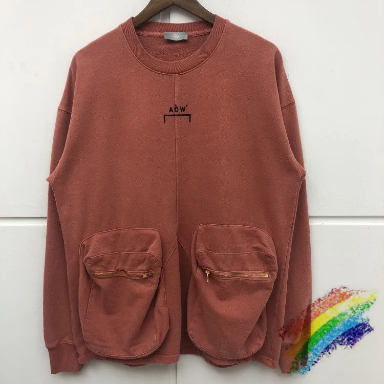 

Tick Keep Warm ACW A-COLD-WALL Sweatshirts Men Women Best quality Washed Do Old Zip Big Pocket A-COLD-WALL ACW Hoodie Pullover