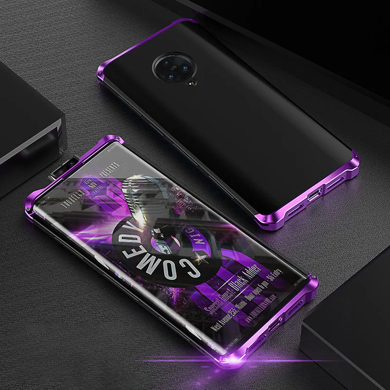 ADKO противоударный армированный Жесткий PC задний Чехол для телефона для Vivo Nex 3 алюминиевая рамка полный защитный чехол для Vivo Nex3 - Цвет: Purple