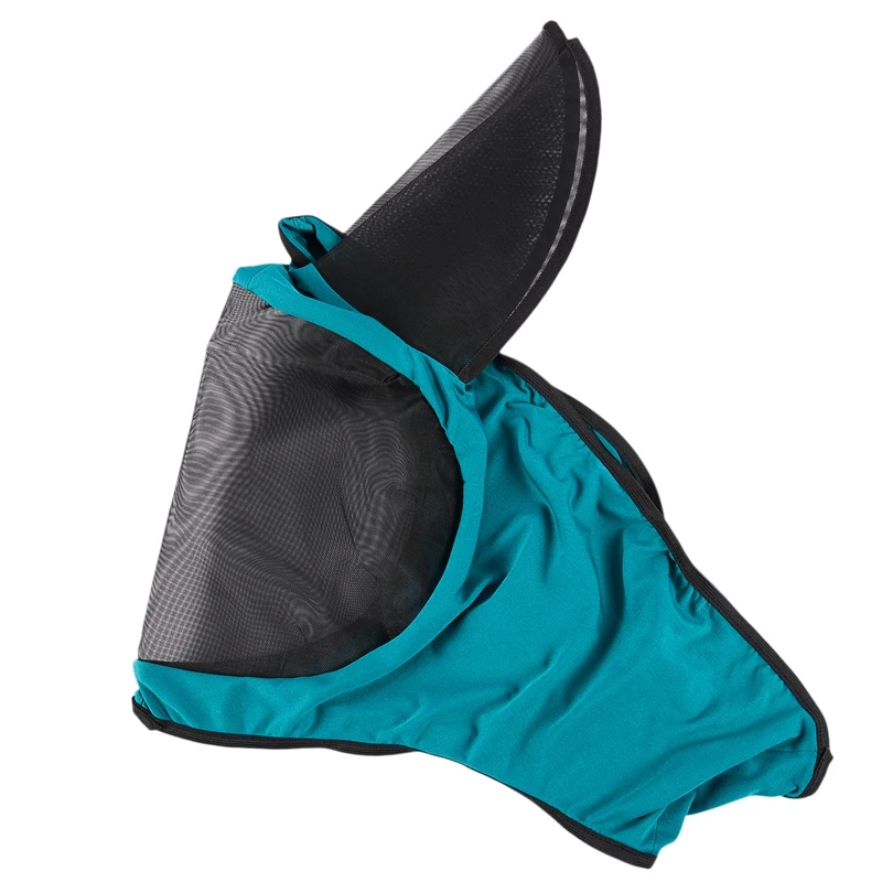 ELOS-Horse Fly Mask, покрытие для ушей, защита для всего лица, сетка, товары для домашних животных, защита от ультрафиолета, защита для лошадей, дышащая, противомоскитная маска