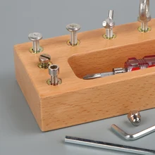 Combinaison de vis Montessori, jouet d'apprentissage, blocs de bois, outils de motricité Fine pour enfants, jouets de vie pratique