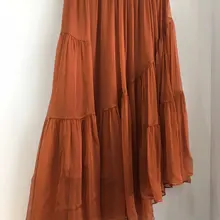 Новая женская модная сексуальная шелковая сморщенная нестандартная юбка 1218