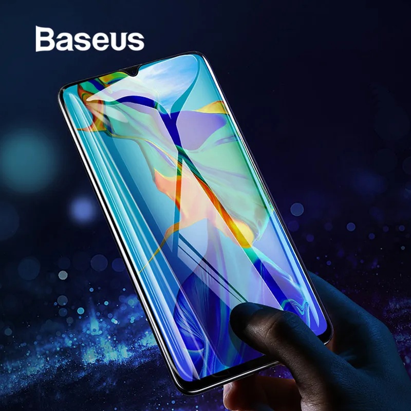 Защитное стекло Baseus с полным покрытием для huawei P30, защита экрана 0,3 мм, ультратонкое закаленное стекло для huawei P30, Передняя пленка