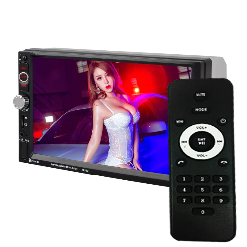 

7'' Touch Screen Car Radio Bluetooth Stereo FM Audio Stereo MP5 Player SD USB Multimedia 1080P Rear Camera Remote Controller
