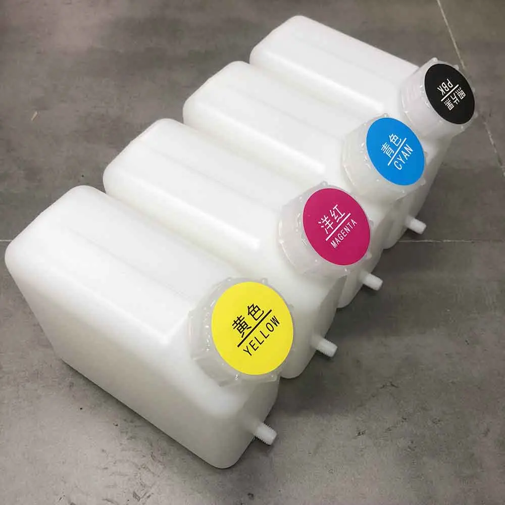 2L Capacity 4 Color Empty Ink Bottle For Bulk Ink System Tank