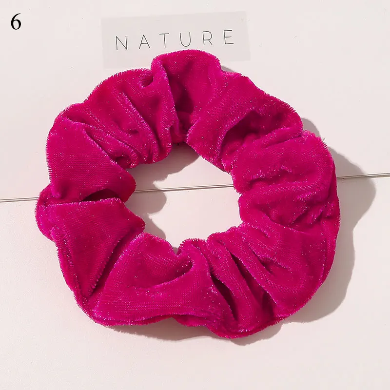 33 Colors Velvet Scrunchie Women Girls Elastic Hair Rubber Bands Accessories Gum For Women Tie Hair Ring Rope Ponytail Holder head scarves for women Hair Accessories