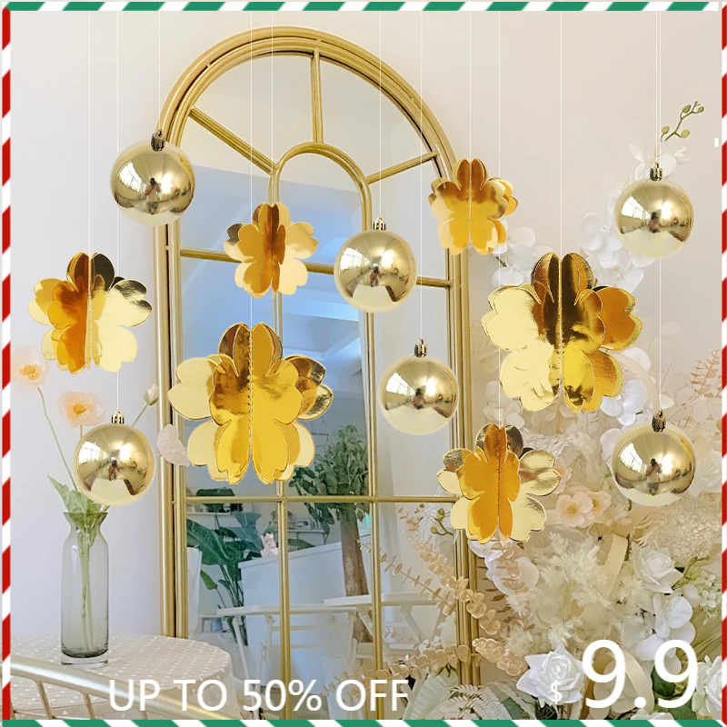 Gift Christmas Balls Home Kitchen Kids Stickers Room Festive Low Price Items New Year 2021 Set Navidad Accessories ZZ50SD | Дом и сад