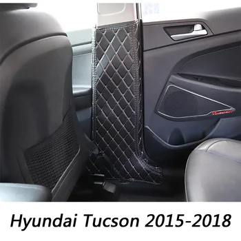 

For Hyundai Tucson TL 2015 2016 2017 2018 Auto Door B pillars Protective Anti Kick Pad Mat Cover Sticker Interior Modification