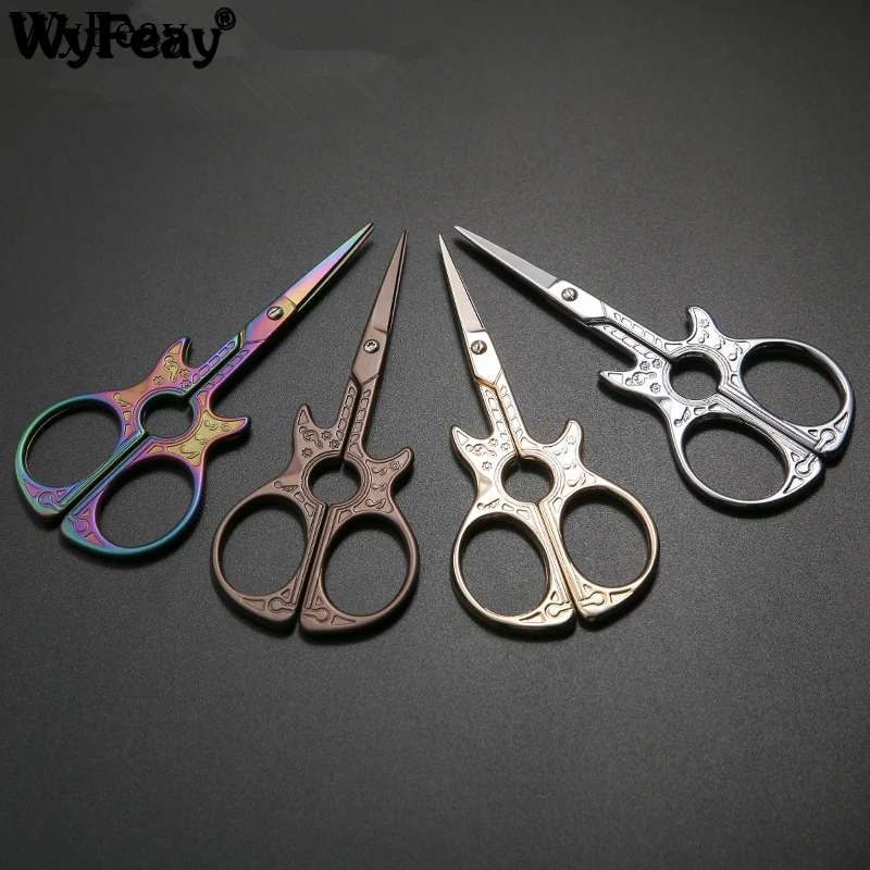 기타 가위 수공예 자수 직물 크로스 스티치 레트로 클래식 빈티지 골동품 공예 바느질 재단사 바느질 가위 공예