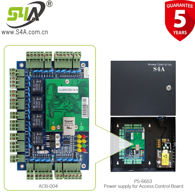 RFID 125 кГц кард ридер Wiegand 26 доска 4 система контроля допуска к двери наборы + кнопка