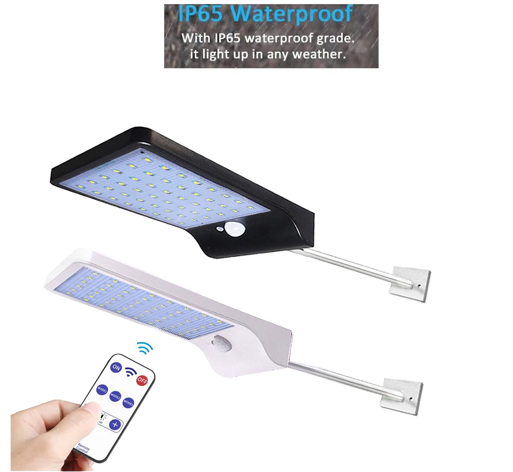 

36 LED Solar Light solar lamp motion sensor Waterproof spot ligts path road floodlight w metal pole garden deck security lights