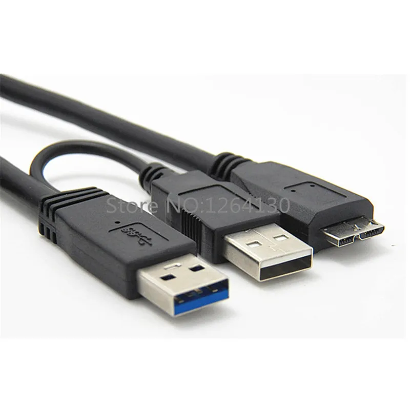 prop bundet vejledning Usb 3.0 To Micro B Dual Power Y Shape 2 X Type A To Micro B Super Speed  Cable External Hard Drives Extension Wire Connector 0.5m - Pc Hardware  Cables & Adapters - AliExpress