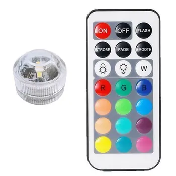 

3cm Diamond Twist Lamp 10 Lights Full Color Swimming Pool Remote 21 Key Remote Control Led Waterproof Lamp