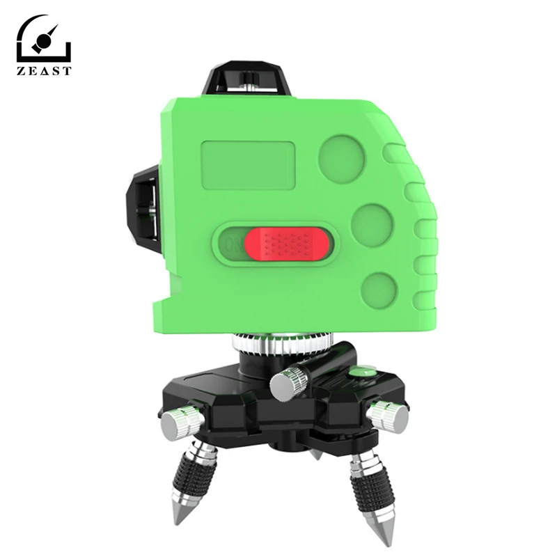 

Laser Level 12 Lines 3D Green Self-Leveling 360 Degre Horizontal And Vertical Cross Lines Green Laser Line With Tripod Battery