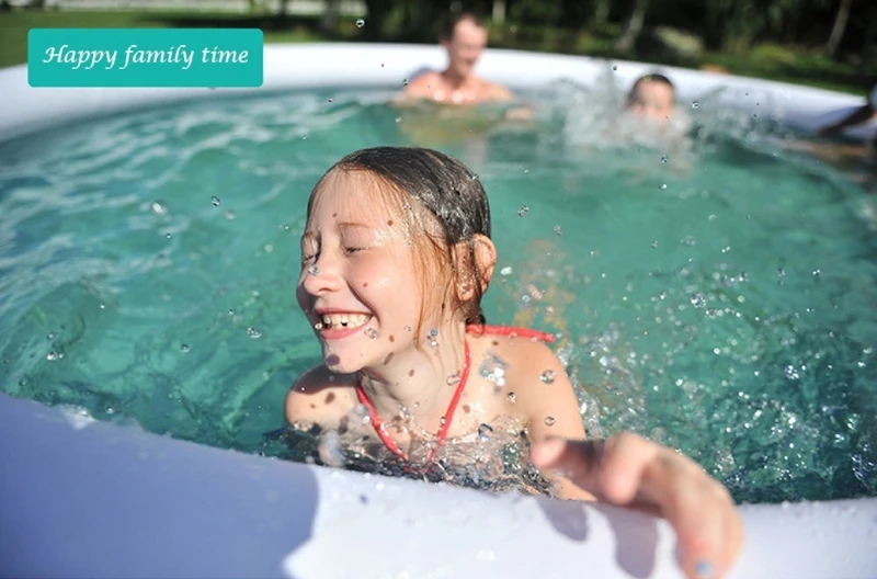 piscina inflável pvc portátil nadar família jogar