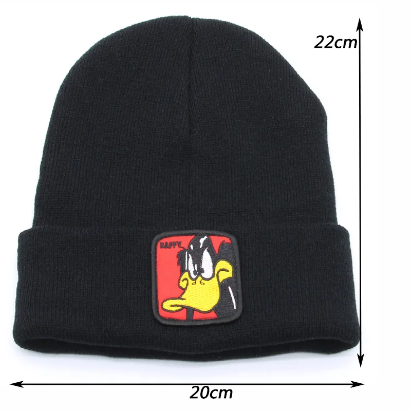 Donald Duck Embroidery Men's Winter hat 
