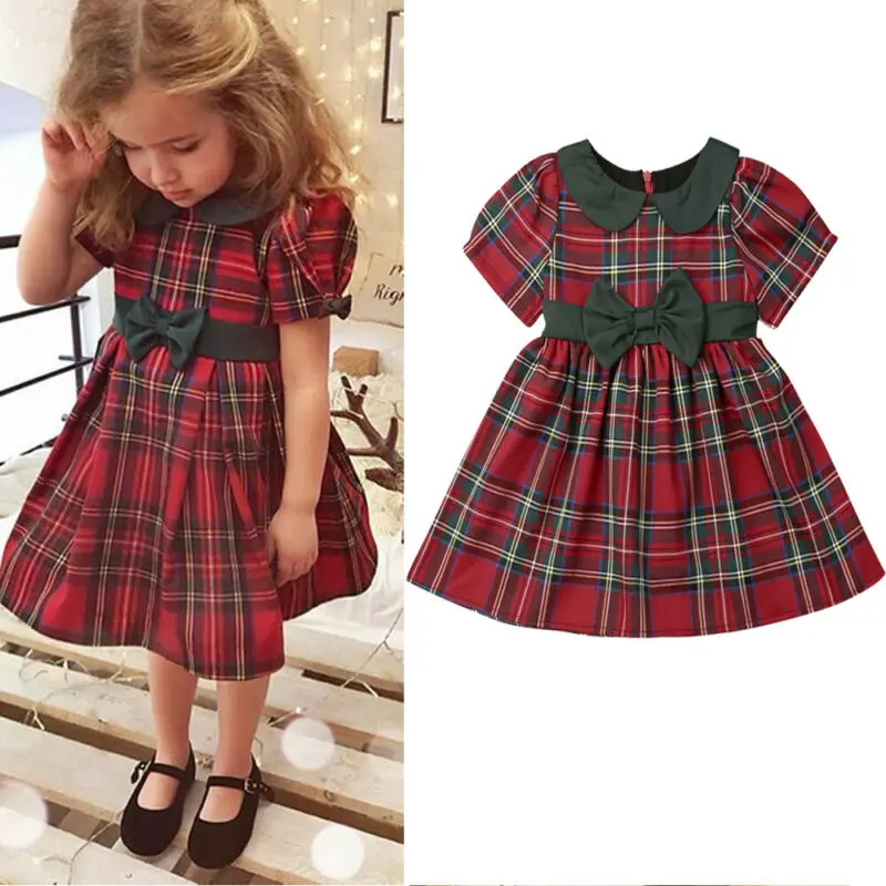 red tartan dress kids