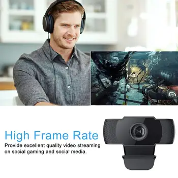 

C40 Computer Camera USB 2.0 HD Pixel 1080P Autofocus With Microphone Computer Camera Suitable For Laptops And Desktops