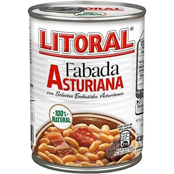 

Lote de 9 latas fabada asturiana litoral 435gr