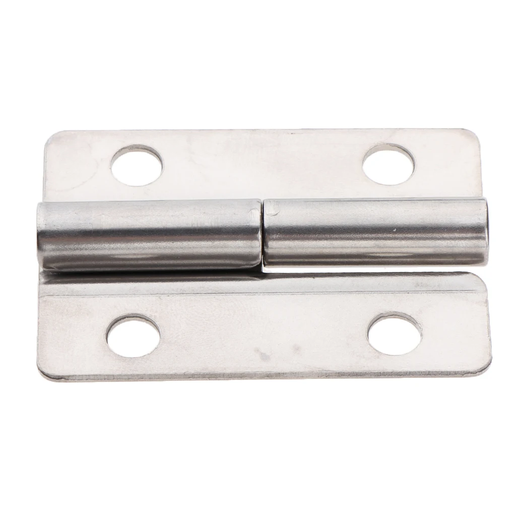 Left-Butt Hinges Silver Tone for Cabinet Drawer ，Marine Boat Home Furniture Hardware Door Hinge