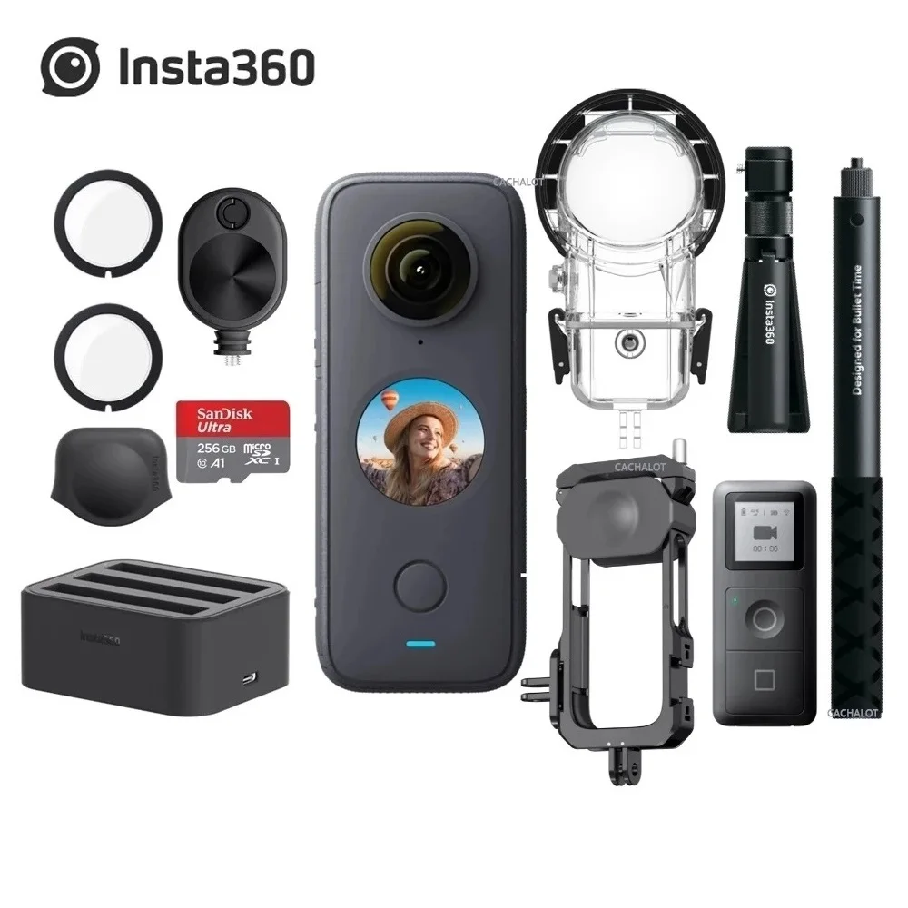 Insta360 One X2 360 Panorama 5.7K VR caméra d'action, 10M, étanche