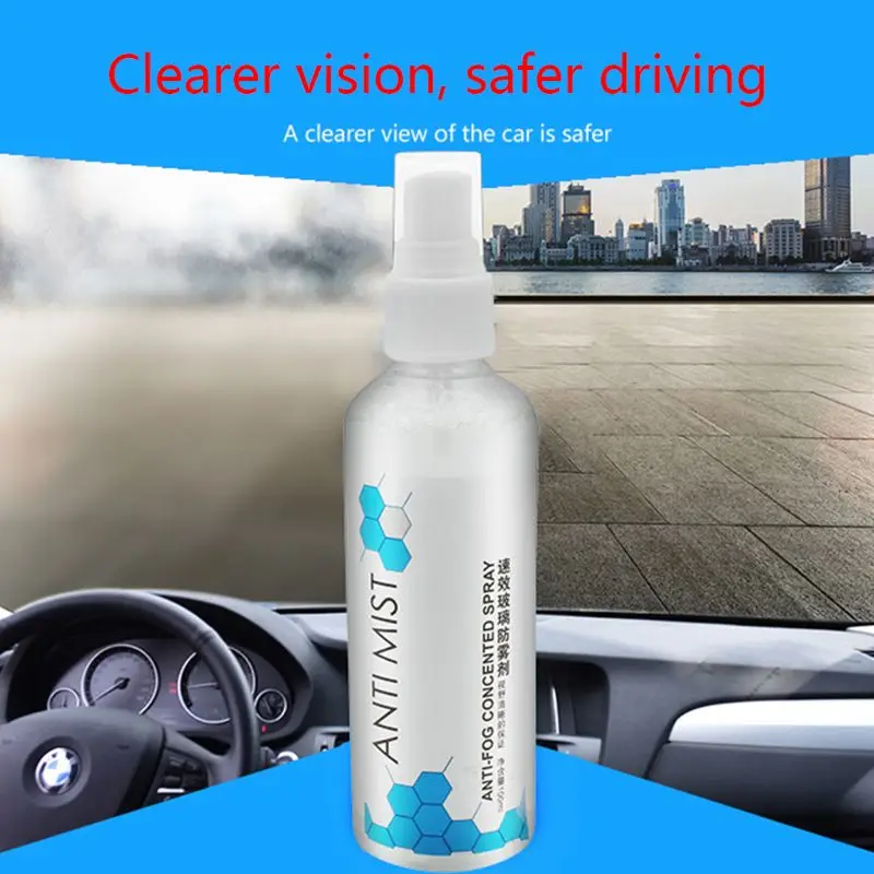 

100ml Anti Fog Spray Glass Agent Long Lasting Window Liquid Anti-fog For Windshield Bathroom LCD Mobile Phone Screen