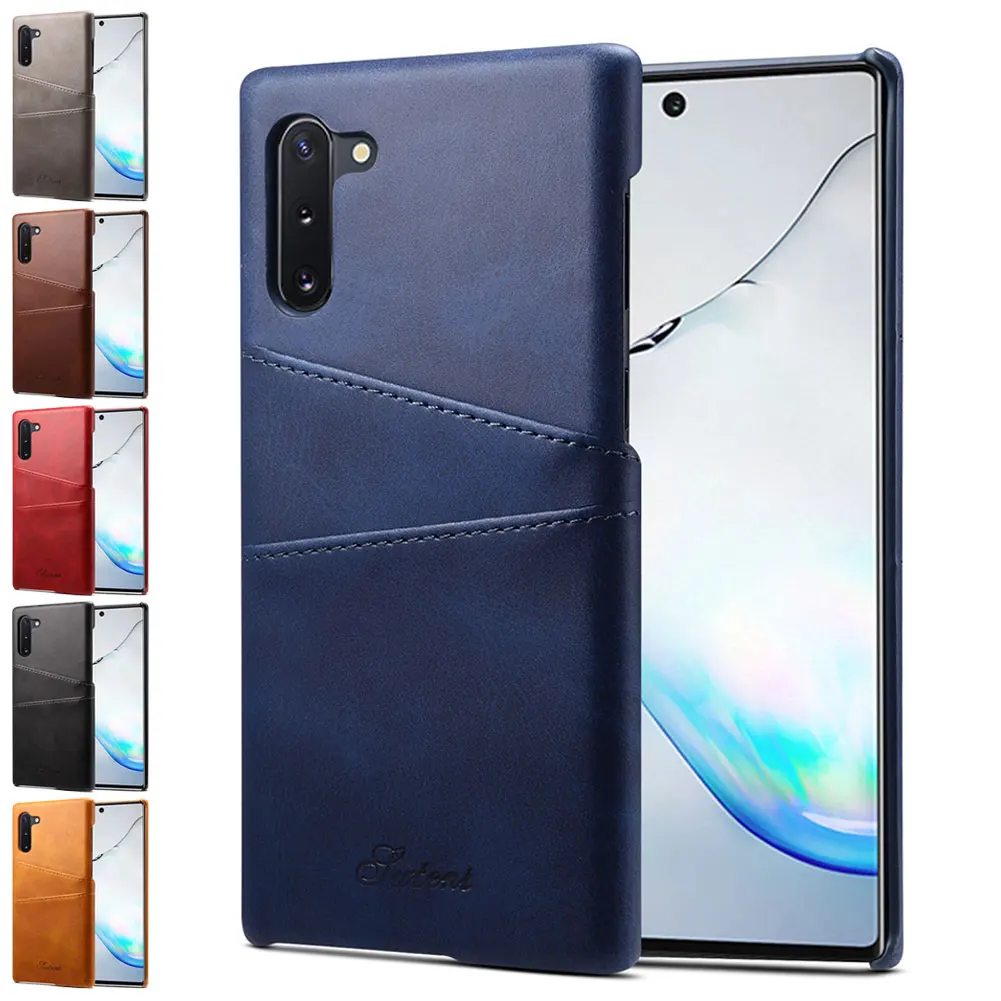 

Shockproof Phone Case For Samsung Galaxy Note 10 Plus Case PU Leather Protector Case For Samsung Galaxy Note 10 Card Slot Holder