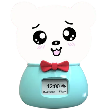 

Nightlight Alarm Clock Children Personality Wireless Bluetooth Speaker Alarm Clock Czujnik Zegarowy Intelligent Watch SC OO50AC