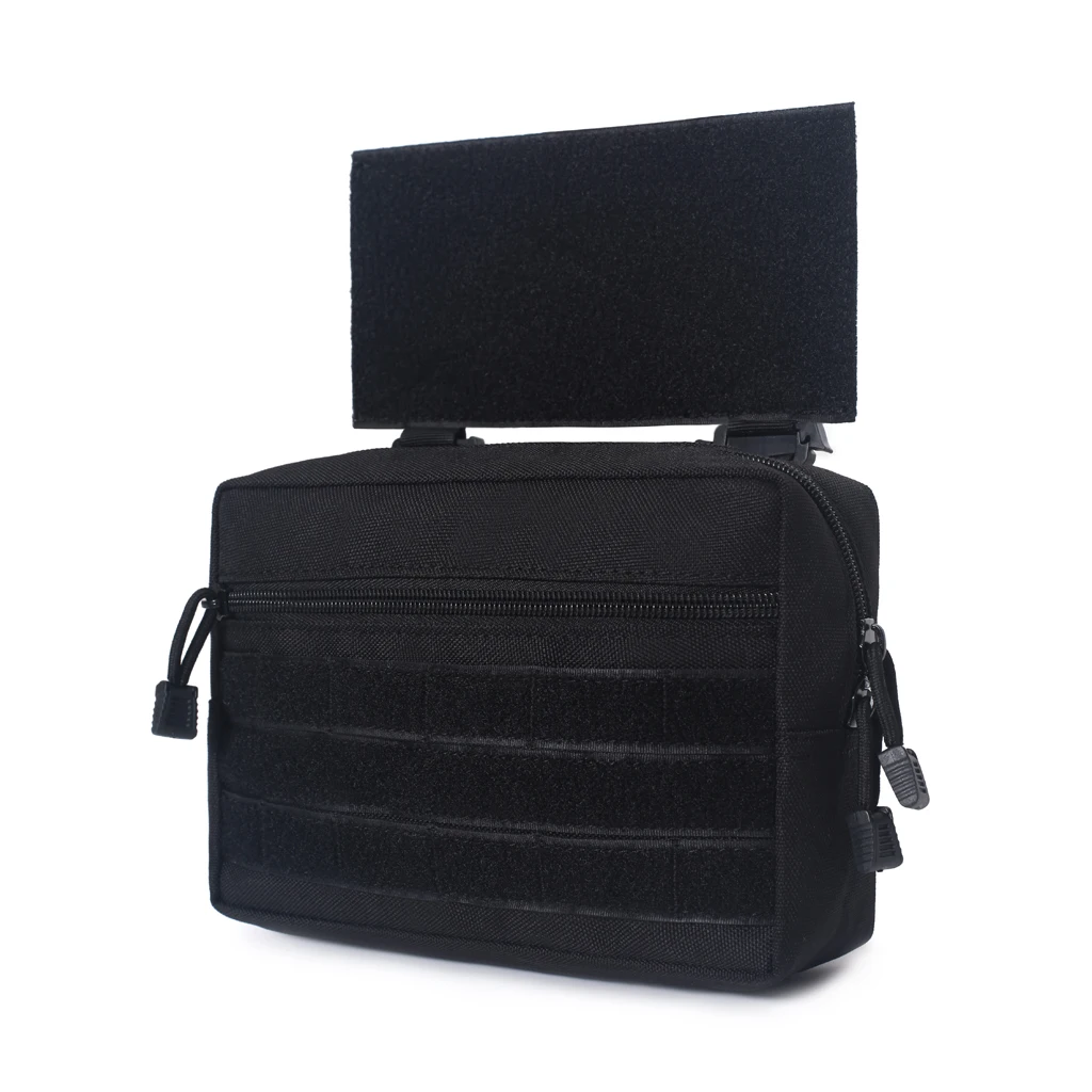 WYNEX Grande pochette d'administration tactique de conception double couche, pochette utilitaire Molle EDC EMT avec pochette à outils modulaire de grande capacité avec écusson du drapeau du Canada