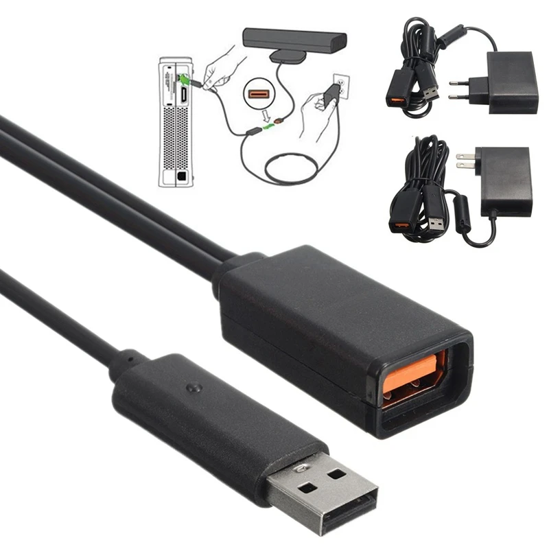 For X Box Xbox 360 Kinect Adapter Charger Battery Charging Dock Power Adapter Controller Control Supply Unit Game Console Cradle_voghion.com