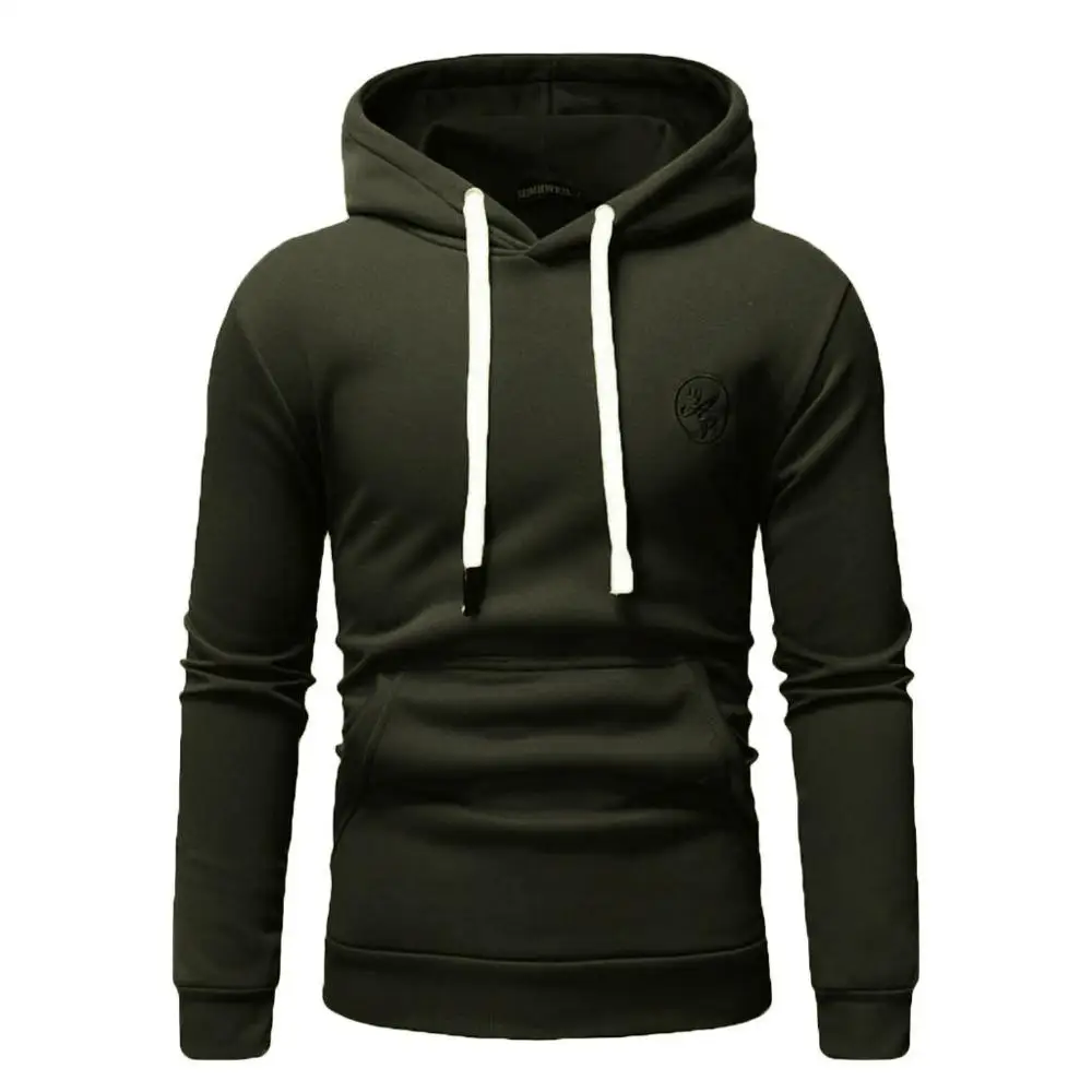 Army Green Куртка для мужчин; толстовки; пальто; однотонные пуловеры с вышивкой; сезон осень-зима; Теплые повседневные топы с длинными рукавами; уличная одежда;# F5 - Цвет: Army Green