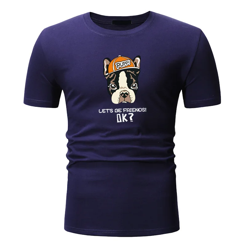 

2020 Summer Short-sleeved Men's T-shirt Popular Brand Half Sleeve Trend of Fashion Casual Base Shirt