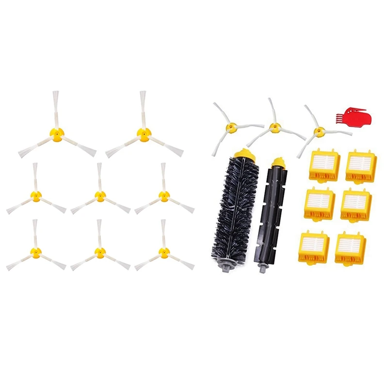 

20 Pcs Clean Accessories for IRobot Roomba Robotic Vacuum Cleaner: 8 Pcs Brushes 800 and 900 Series & 12 Pcs Filter Set