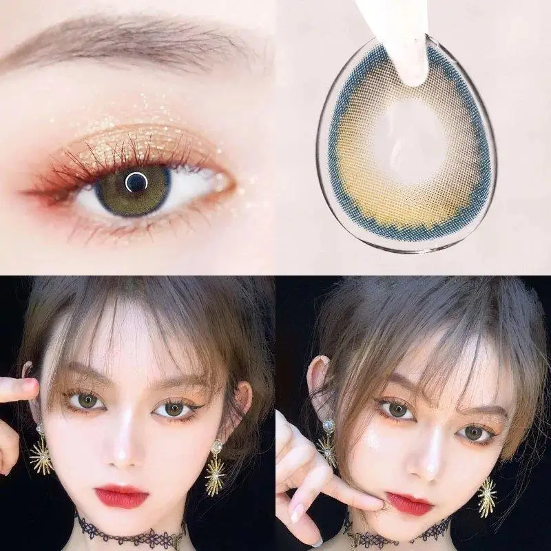 

HOTSALE Color Contact Lenses Yearly Use Female Path Cute Multicolor Party Gift Cartoon Women Gift линз вене