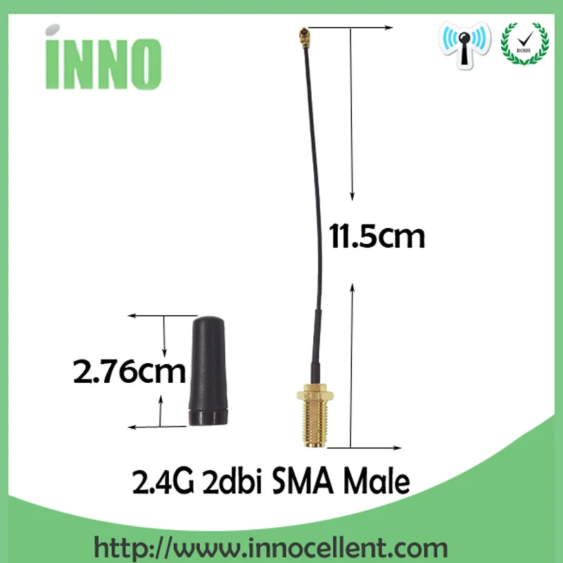 Антенна SMA Male 2 дБи 4 ГГц 10 шт. оптовые поставки антенна Wifi направленная + PCI U. FL IPX к RP