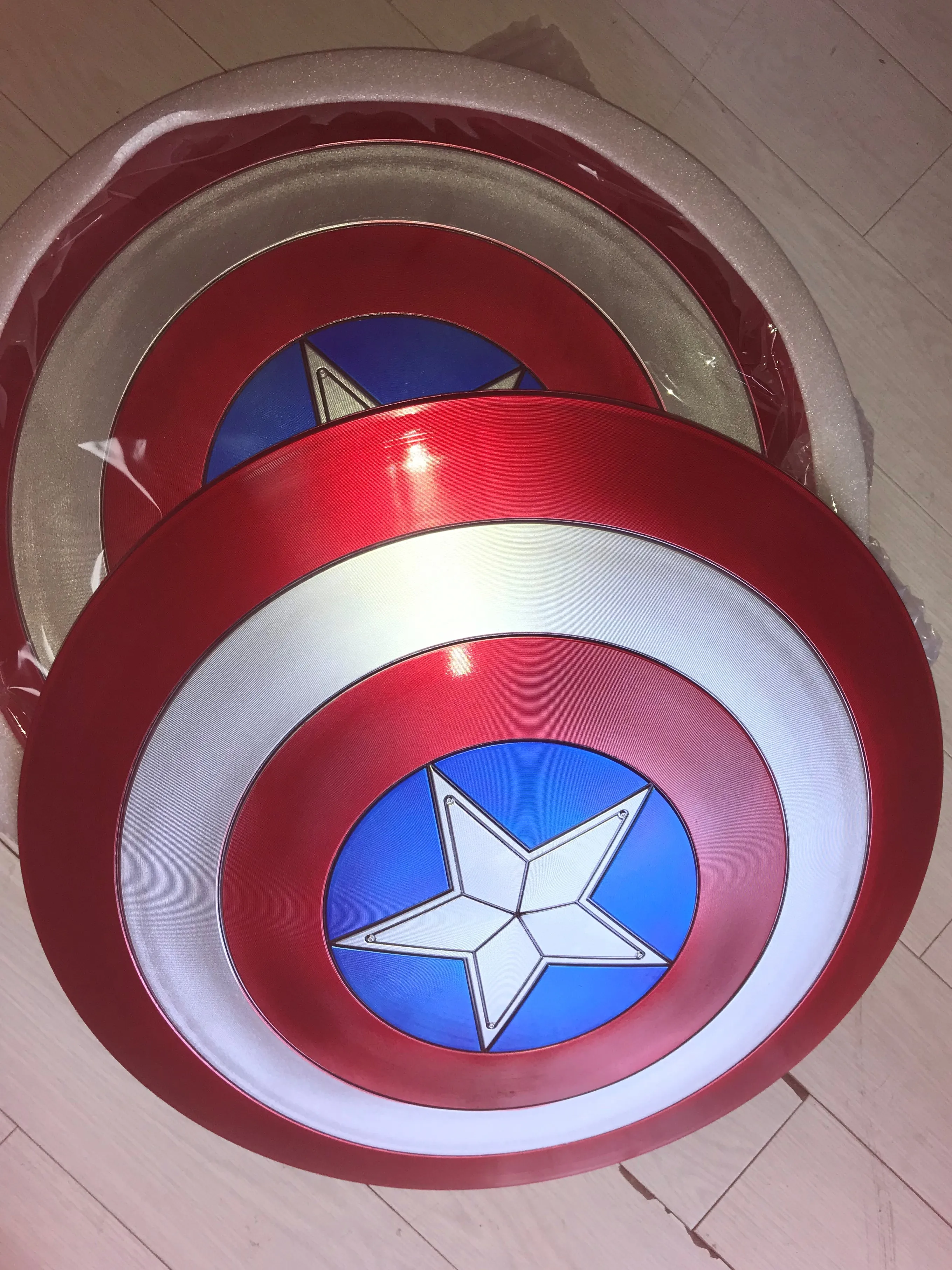 Капитан Америка ролевые игры 1:1 ABS пластик щит косплей подарок Хэллоуин Опора диаметр 57 см идеальная версия Стива Роджерса 1,2 кг
