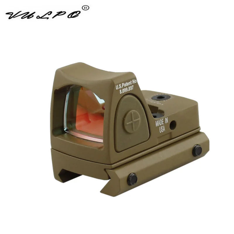 VULPO Red Dot Sigh Стиль Sight с переключателем для 20 мм Пикатинни охотничьим страйкболом M4