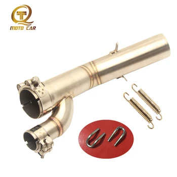 

Motorcycle Exhaust Middle Tube Link Pipe Escape Steel Link Pipe Ship on Adapter Bend for BMW S1000RR S1000 RR S1000 2017 2018