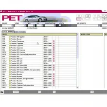 07 V каталог запчастей PET7.3 для Porsche Cars PET 7,3