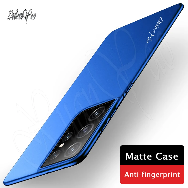 S22 Ultra Case DECLAREYAO Fashion Slim Frosted Coque For Samsung Galaxy S21 S20 S10 5G S9 S8 Plus Lite FE Matte Hard Cover | Мобильные