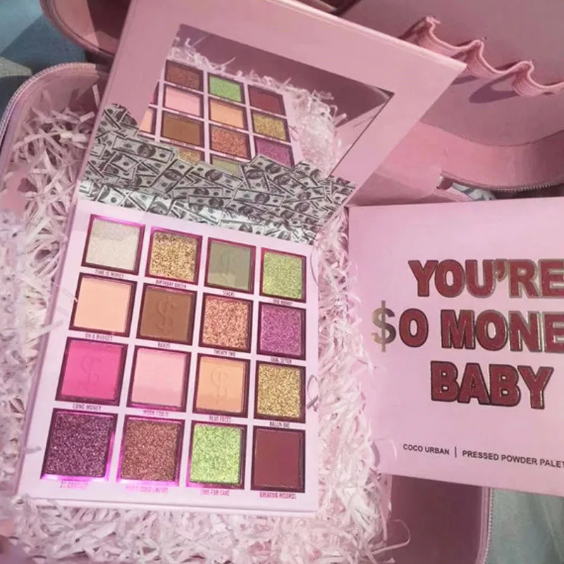Прессованная пудра You Are So Money Baby палитра матовых блестящих теней для век Палетка