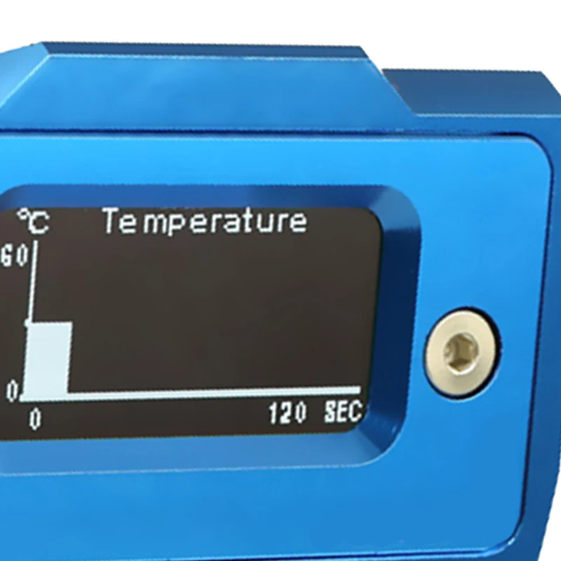 Oled цифровой дисплей измеритель температуры воды система охлаждения воды двойной G1/4 дюйма термометр Температура фитинг-датчик(синий