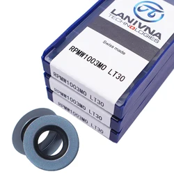 Rpmw1003mo lt30 10 pçs carboneto inserets rpmw 1003mo fresadora cnc torno mecânico ferramenta de torneamento de metal máquina de corte